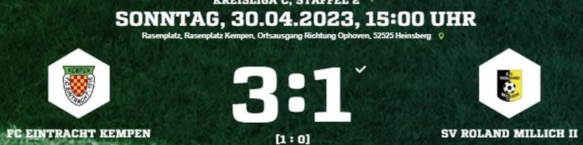 Eintracht I schlägt Roland Millich II im Topspiel 3:1