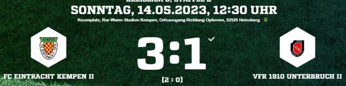 Eintracht II bezwingt VfR Unterbruch II mit 3:1