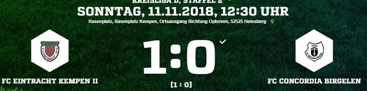 Eintracht II schlägt den Vorletzten Birgelen knapp mit 1:0