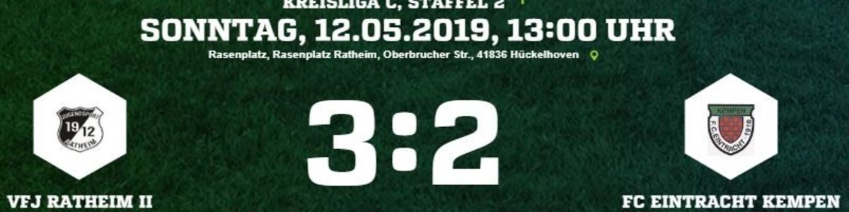 Eintracht I verspielt in Ratheim in Überzahl 2:1 Führung und verliert 2:3