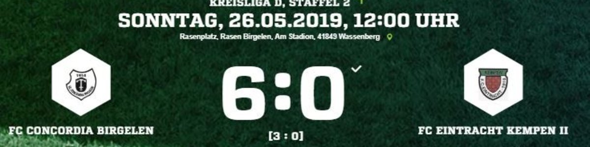 Eintracht II in Birgelen mit klarer 0:6 Niederlage