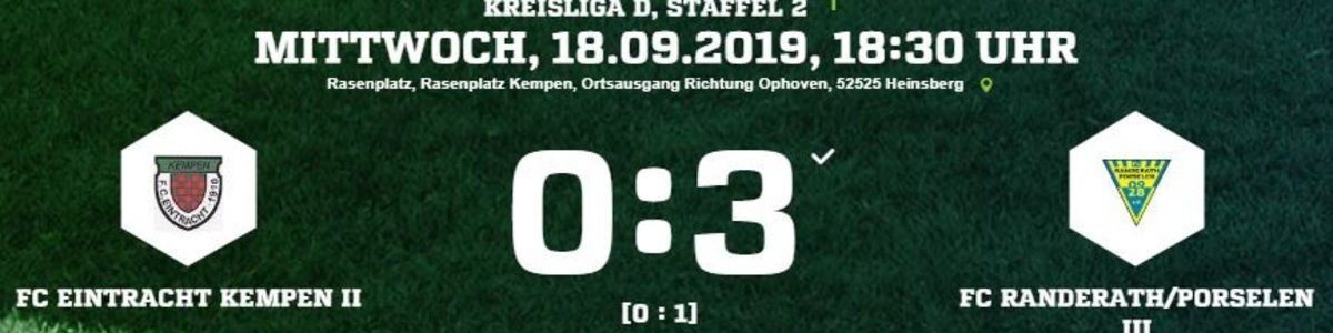 Eintracht II nach 0:3 gegen RaPo III weiter ohne Torerfolg
