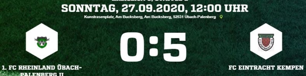 Klarer 5:0 Sieg für Eintracht I in Rheinland/Übach