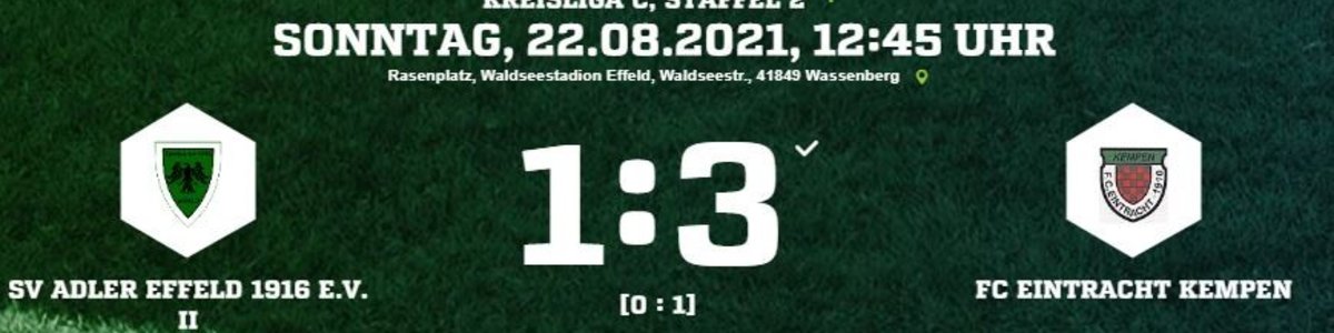 Eintracht I gewinnt Saisonauftakt in Effeld mit 3:1
