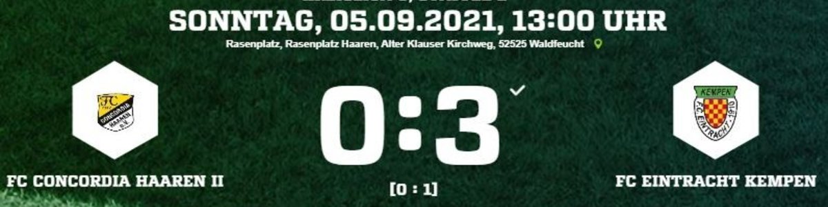 Eintracht I in Haaren II mit klarem 3:0 Erfolg