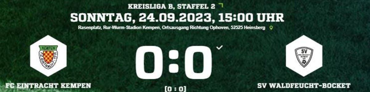 Eintracht I gegen Waldfeucht/Bocket 0:0 im Topspiel