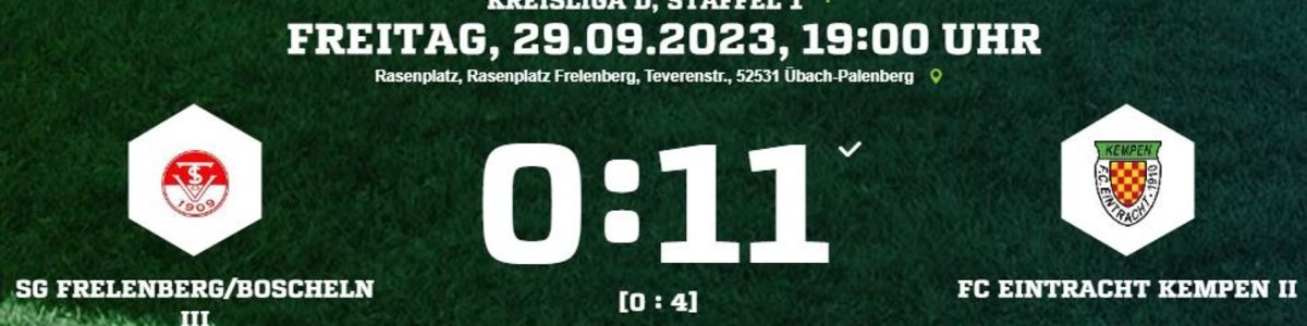 Eintracht II gewinnt zweistellig in Frelenberg/Boscheln III