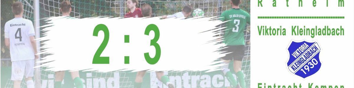 Eintracht I gewinnt im Topspiel in Kleingladbach mit 3:2